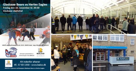 Balco er sponsor ved kampen Gladsaxe Bears vs Herlev Eagles