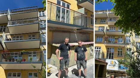 AB Løvehuset i København har fået nye Balco altaner og vinduer